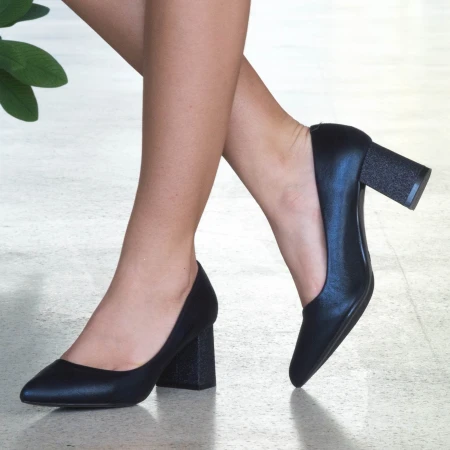Pantofi cu Toc LLH18C Black Mei