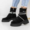 Ghete Dama 3MX19 Negru Catifa | Mei