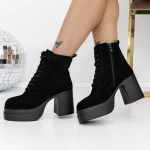 Botine Dama cu Toc gros 3YL12 Negru » MeiMei.Ro