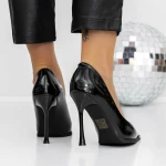 Pantofi Stiletto 3DC39 Negru » MeiMei.Ro