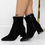 Botine Dama cu Toc gros 3ZYT2 Negru » MeiMei.Ro