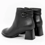 Botine Dama cu Toc gros 616770 Negru » MeiMei.Ro