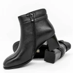 Botine Dama cu Toc gros 616770 Negru » MeiMei.Ro