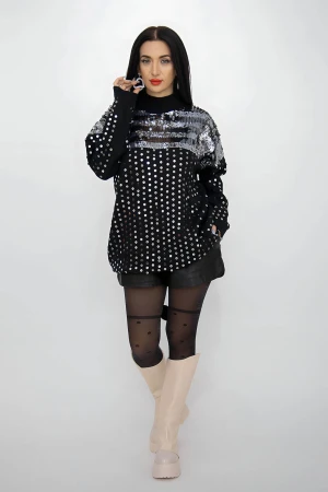 Pulover Dama 50065 Negru » MeiMei.Ro