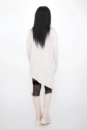 Pulover Dama M2609 Bej Deschis » MeiMei.Ro