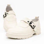 Pantofi Casual Dama 23725 Crem » MeiMei.Ro