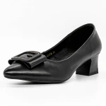 Pantofi cu Toc gros 611706 Negru » MeiMei.Ro