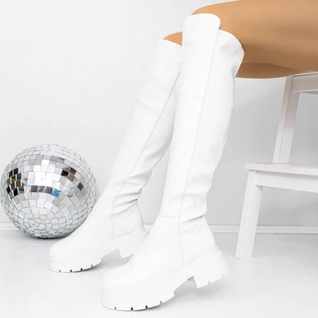 Cizme Dama 3WL125 Alb » MeiMei.Ro