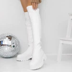 Cizme Dama 3WL125 Alb » MeiMei.Ro