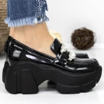 Pantofi cu Platforma 3WL87 Negru » MeiMei.Ro