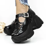 Pantofi cu Platforma 3WL88 Negru » MeiMei.Ro