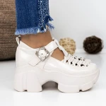 Pantofi cu Platforma 3WL88 Bej » MeiMei.Ro