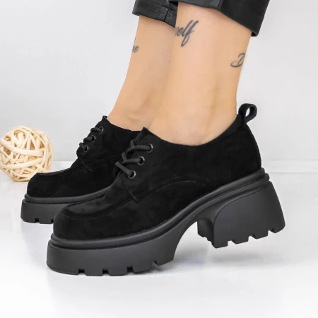 Pantofi Casual Dama 3WL172 Negru » MeiMei.Ro