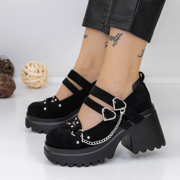 Pantofi Casual Dama 3WL97 Negru » MeiMei.Ro