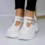 Pantofi Casual Dama 3WL95 Alb » MeiMei.Ro