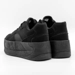 Pantofi Sport Dama cu Platforma 3XJ113 Negru » MeiMei.Ro