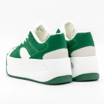 Pantofi Sport Dama cu Platforma 3XJ113 Verde » MeiMei.Ro