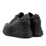 Pantofi Sport Dama cu Platforma 3WL162 Negru » MeiMei.Ro