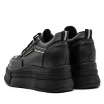 Pantofi Sport Dama cu Platforma 3WL166 Negru » MeiMei.Ro