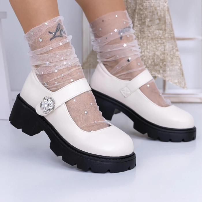 Pantofi Casual Dama 3WL192 Bej » MeiMei.Ro