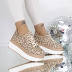 Pantofi Sport Dama 3WL198 Beige Leopard » MeiMei.Ro