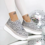 Pantofi Sport Dama 3WL198 Grey Leopard » MeiMei.Ro