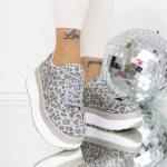 Pantofi Sport Dama 3WL198 Grey Leopard » MeiMei.Ro