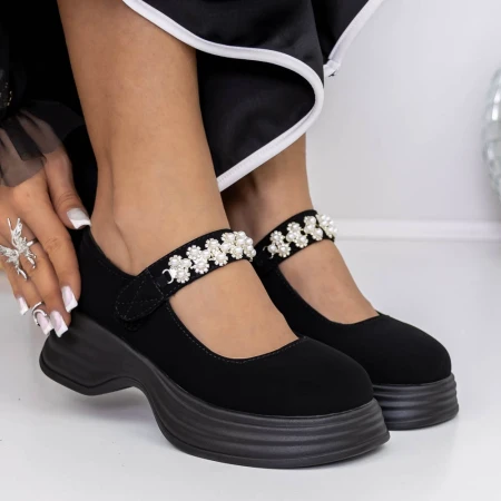 Pantofi Casual Dama 3WL193 Negru » MeiMei.Ro