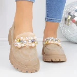 Pantofi Casual Dama 3LN1 Bej » MeiMei.Ro