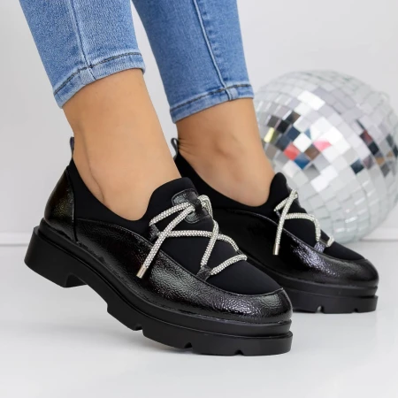 Pantofi Casual Dama 30P6 Negru » MeiMei.Ro