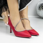 Pantofi Stiletto 3XKK61 Rosu » MeiMei.Ro