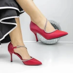 Pantofi Stiletto 3XKK61 Rosu » MeiMei.Ro