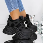 Pantofi Casual Dama 3SJN28 Negru » MeiMei.Ro