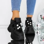 Pantofi Casual Dama 3SJN28 Negru » MeiMei.Ro