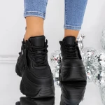 Pantofi Casual Dama 3SJN36 Negru » MeiMei.Ro