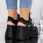 Pantofi Casual Dama 3SJN37 Negru » MeiMei.Ro