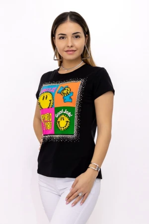 Tricou dama SC32 Negru Kikiriki