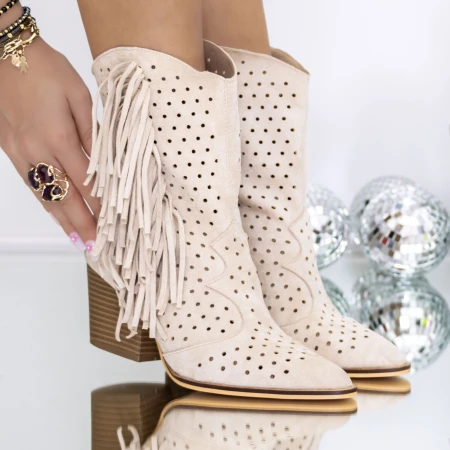 Ghete Dama de Vara 3XKK117 Bej » MeiMei.Ro