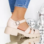 Pantofi Casual Dama 3H13 Bej » MeiMei.Ro