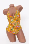 Costum de Baie Dama Intreg 30222 Portocaliu » MeiMei.Ro