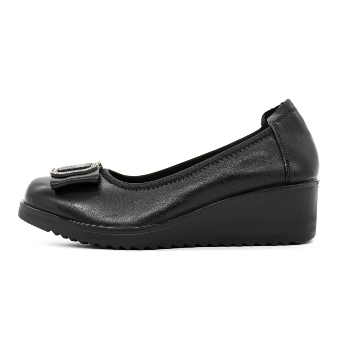 Pantofi cu Platforma 230558 Negru Stephano