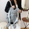 Rucsac Dama 6483 Argintiu Mei