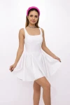 Rochie Dama 1037-9 Alb | Fashion