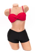 Costum de Baie Dama 2 Piese A2045 Roz » MeiMei.Ro