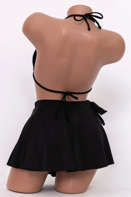 Costum de Baie Dama 3 Piese F228 Negru » MeiMei.Ro