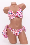 Costum de Baie Dama 3 Piese F89 Alb-Coral | Meina