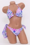 Costum de Baie Dama 3 Piese F89 Alb-Albastru | Meina