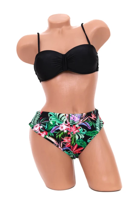 Costum de Baie Dama 2 Piese H25 Negru » MeiMei.Ro