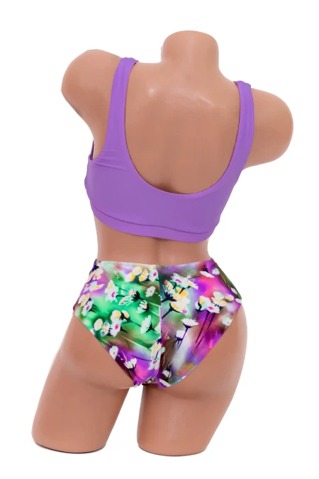 Costum de Baie Dama 2 Piese K01 Mov » MeiMei.Ro