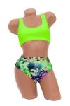 Costum de Baie Dama 2 Piese K01 Verde-Neon | Meina